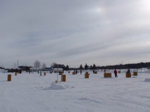 雪合戦会場2月の練習コート予約状況